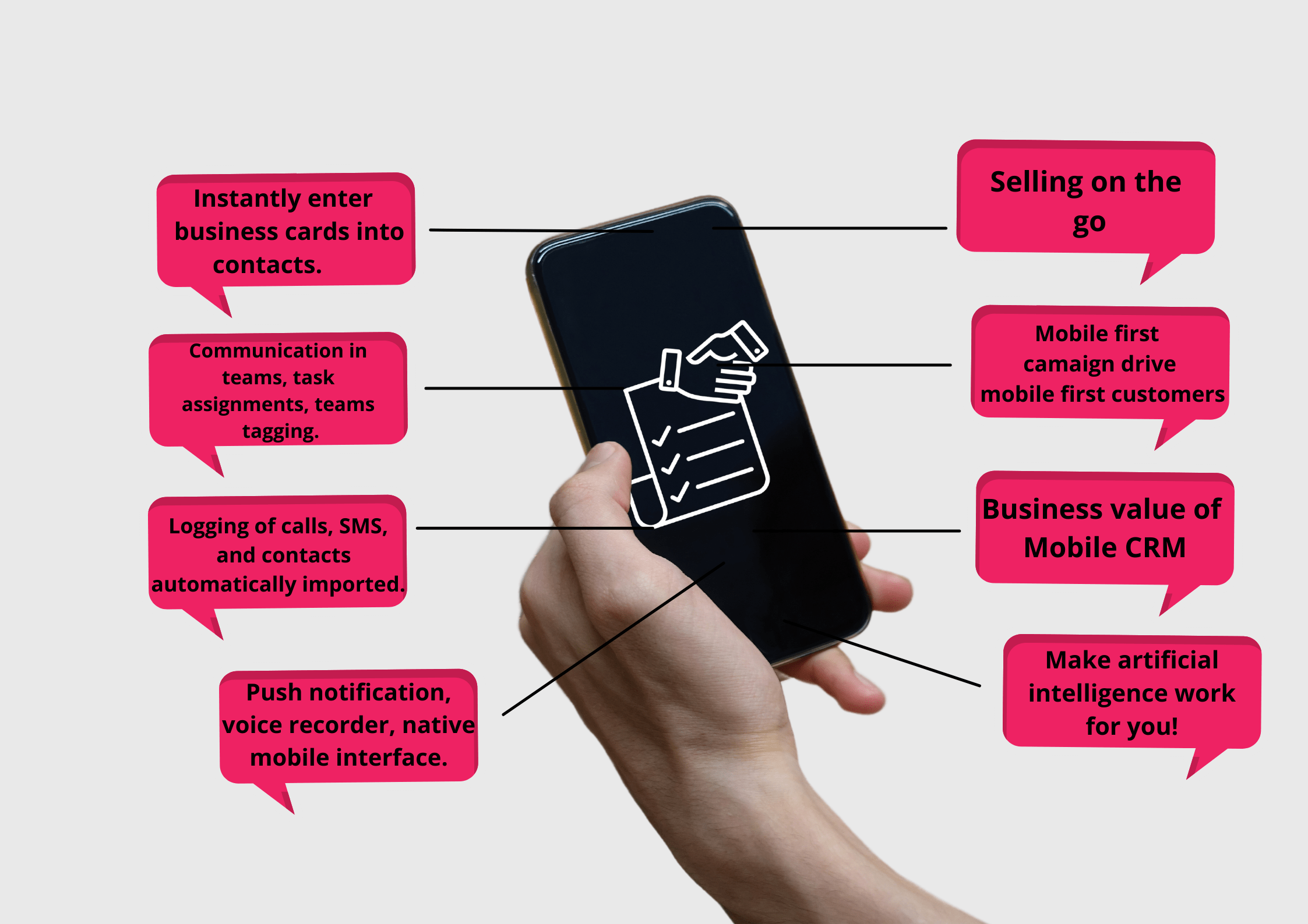 Essential features of Zoho CRM Mobile app